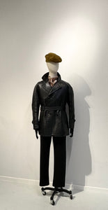 1920's / 1930's Black Italian Leather Jacket